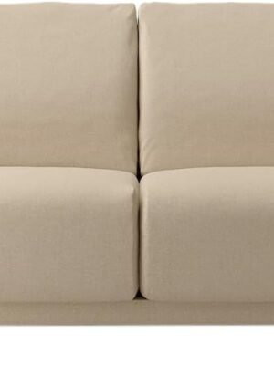 Heathered Beige Cotton Canvas Sofa Body 2 Seater for Urethane Pocket Coil