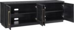 Rectangular TV Stand for TV's up to 80" in Black Grain