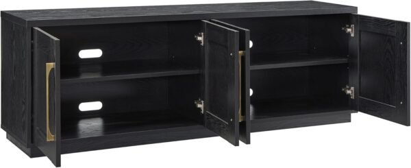 Rectangular TV Stand for TV's up to 80" in Black Grain