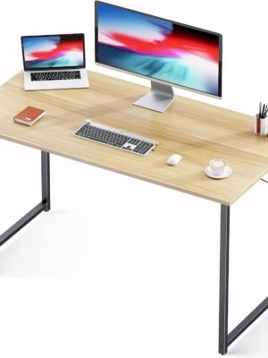 48 Inch Computer Desk, Modern Simple Style Desk for Home Office, Study Student Writing Desk, Walnut