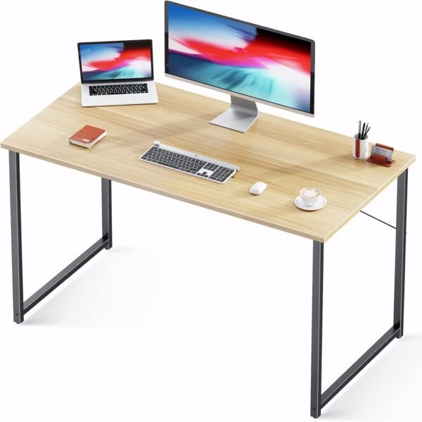 48 Inch Computer Desk, Modern Simple Style Desk for Home Office, Study Student Writing Desk, Walnut