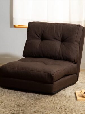 Multi-Use Sofa Bed, 3-, Width 23.6 inches (60 cm), 14 Levels of Reclining, 1 Seat, Sofa, Foldable, Width 23.6 x Depth 26.0 - Height Approx. 4.7-40.7 inches (60 x 66-205 x 12