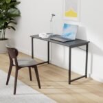 48 Inch Computer Desk, Modern Simple Style Desk for Home Office, Study Student Writing Desk, Deep Black