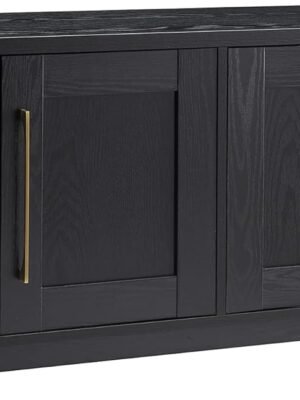 Rectangular TV Stand for TV's up to 80" in Black Grain