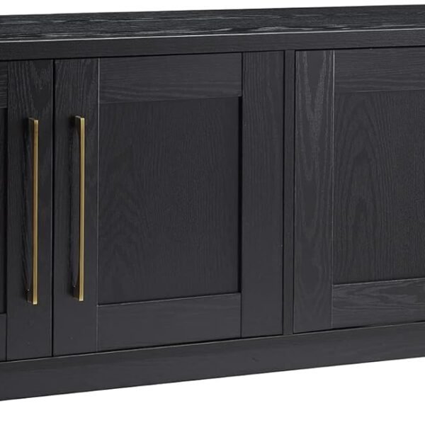 Rectangular TV Stand for TV's up to 80" in Black Grain