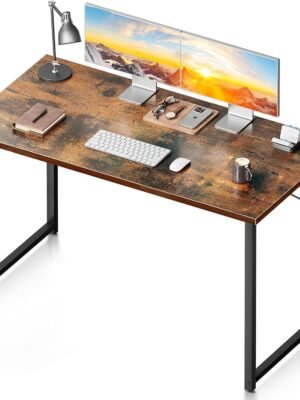 48 Inch Computer Desk, Modern Simple Style Desk for Home Office, Study Student Writing Desk, Vintage